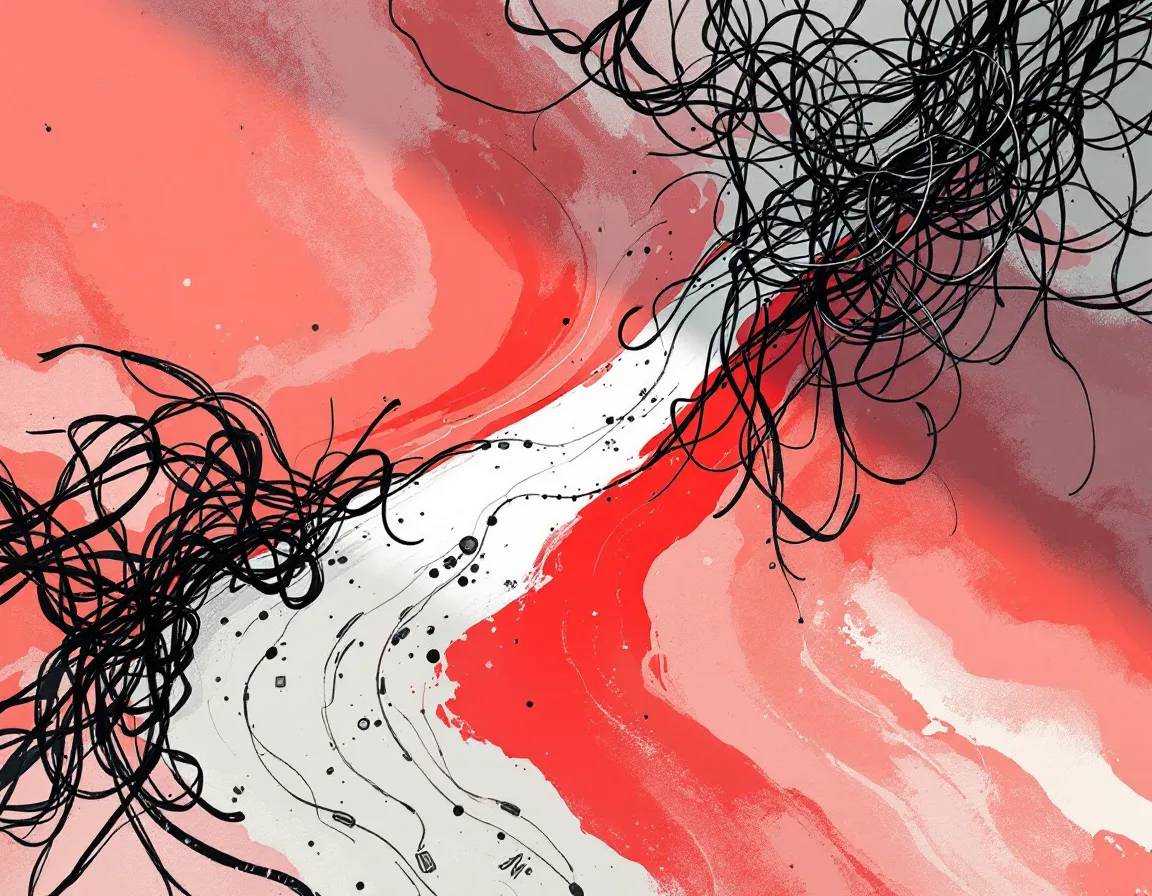 Illustration of messy data flowing into one clean channel